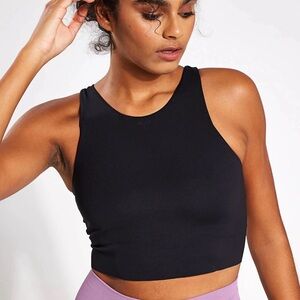 New Nike Yoga DriFIT Luxe Cropped Tank Top Black DQ6032-010